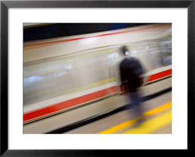 Platform In Subway, Beijing, China by Ray Laskowitz Pricing Limited Edition Print image