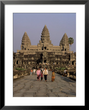 Stone Causeway Gates, Angkor Wat, Unesco World Heritage Site, Angkor, Siem Reap, Cambodia by Alain Evrard Pricing Limited Edition Print image