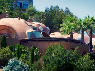 Palate Bubbles Of Pierre Cardin, Mediterranean In Theoule Sur Mer, Cote D'azure, France by Robert Eighmie Pricing Limited Edition Print image