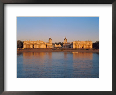 Royal Naval College On The River Thames, Greenwich, London, England, Uk by John Miller Pricing Limited Edition Print image