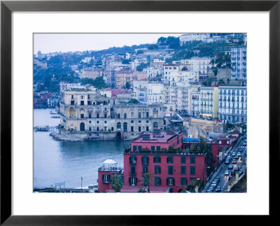 Buildings Along Waterfront, Posilipo, Naples, Campania, Italy by Greg Elms Pricing Limited Edition Print image