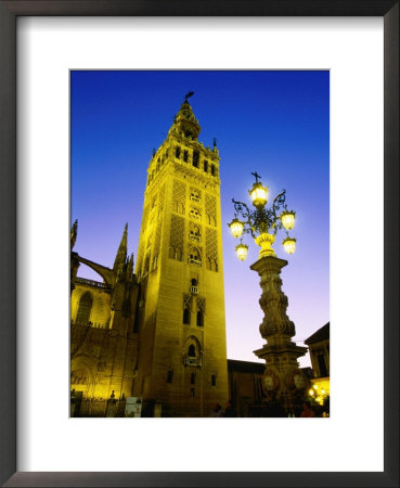 La Giralda Cathedral At Night, Sevilla, Andalucia, Spain by John Elk Iii Pricing Limited Edition Print image