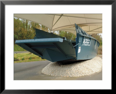 D-Day Landing Craft, Omaha Beach Museum, Normandy, France by David Hughes Pricing Limited Edition Print image