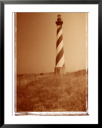 Sepia Toned Striped Lighthouse by Logan Seale Pricing Limited Edition Print image