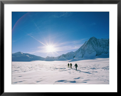 Skiers Approaching Mount Tyree by Gordon Wiltsie Pricing Limited Edition Print image
