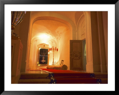 Entrance With Red Carpet And Fiber Optic Lighting, Baccarat Museum Shop And Restaurant by Per Karlsson Pricing Limited Edition Print image