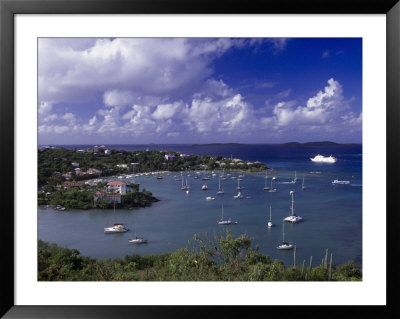 Cruz Bay From The North, St. John by Walter Bibikow Pricing Limited Edition Print image