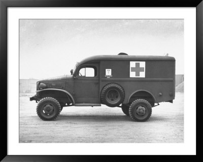 Side View Of Ambulance by George Strock Pricing Limited Edition Print image