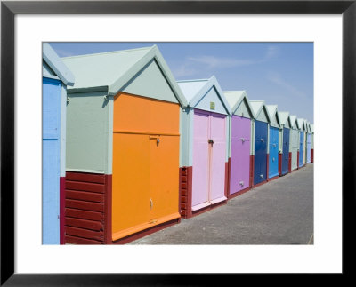 Beach Huts, Hove, Sussex, England, United Kingdom by Ethel Davies Pricing Limited Edition Print image