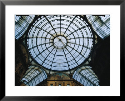 Glass Dome Of Galleria Vittorio Emanuele Ii, Milan, Italy by Martin Moos Pricing Limited Edition Print image