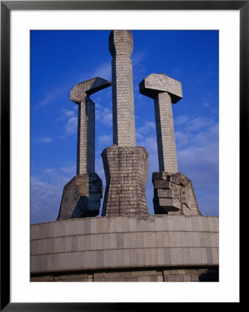 Monument To Party Foundation (Sickle, Hammer And Brush), P'yongyang, North Korea by Tony Wheeler Pricing Limited Edition Print image