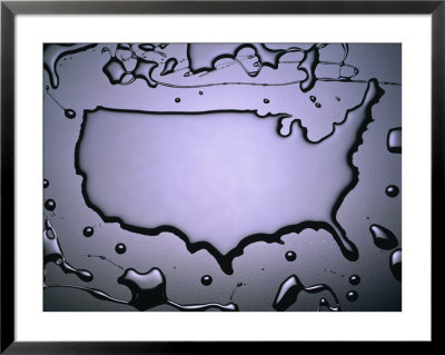 Puddle Shaped As Usa by Chris Rogers Pricing Limited Edition Print image