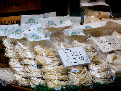 Pasta Displayed In Store In San Gimignano, Italy by Robert Eighmie Pricing Limited Edition Print image