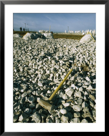 Sledgehammer In A Field Of Rock Being Busted By A Prison Chain Gang by Bill Curtsinger Pricing Limited Edition Print image