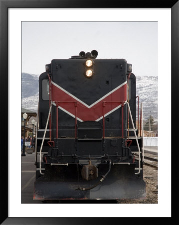 A Train Engine Readies For Departure From A Station by Taylor S. Kennedy Pricing Limited Edition Print image
