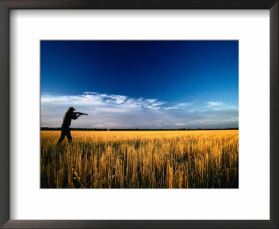 Mallee Farmer, Quail Shooting In Wheat Stubble - Mallee, Victoria, Australia by John Hay Pricing Limited Edition Print image