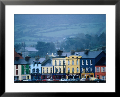 Colourful Houses On Misty Day, Bantry, Ireland by Oliver Strewe Pricing Limited Edition Print image