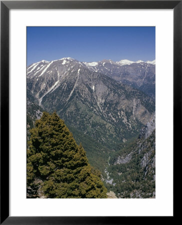 Aerial View Of The Samaria Gorge And Surrounding Mountains, Island Of Crete, Greece by Marco Simoni Pricing Limited Edition Print image