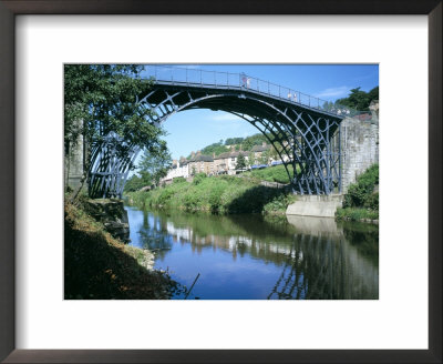 Iron Bridge Across The River Severn, Ironbridge, Unesco World Heritage Site, Shropshire, England by David Hunter Pricing Limited Edition Print image