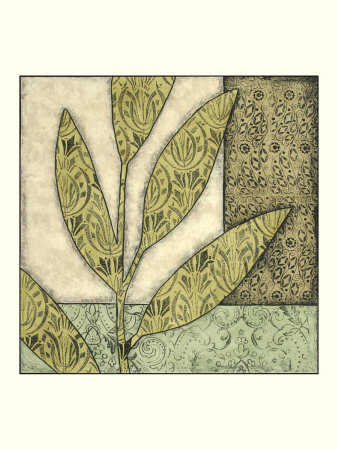 Green Leaves And Patterns I by Megan Meagher Pricing Limited Edition Print image