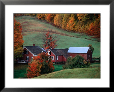 Jenne Farm In The Fall, Near Woodstock, Vermont, Usa by Charles Sleicher Pricing Limited Edition Print image