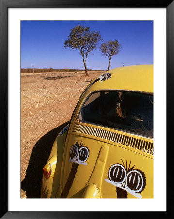 Volkswagon Beetle In Outback, Silverton, New South Wales, Australia by Christopher Groenhout Pricing Limited Edition Print image