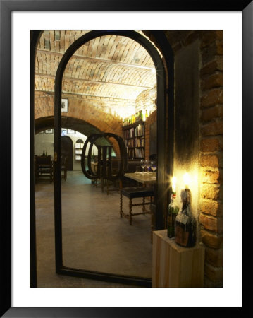 Wine Book Library At Kallaren Grappe Wine Storage Cellar, Stockholm, Sweden by Per Karlsson Pricing Limited Edition Print image