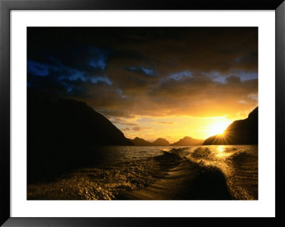 Sunrise Over Lake Manapouri, Fiordland National Park, Southland, New Zealand by Gareth Mccormack Pricing Limited Edition Print image