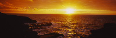 Sunrise Over The Sea, Oahu, Hawaii, Usa by Panoramic Images Pricing Limited Edition Print image
