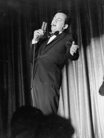 Singer Bobby Darin Performing In Nightclub At The Sands Hotel by Allan Grant Pricing Limited Edition Print image