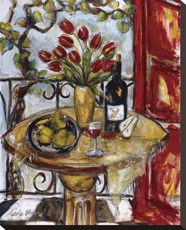 Still Life With Blooming Red Tulips by Nicole Etienne Pricing Limited Edition Print image