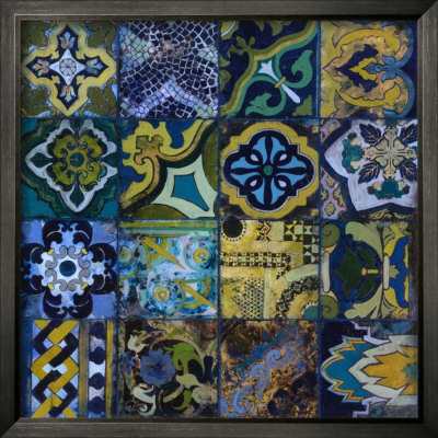 Cobalt Mosaic Ii by John Douglas Pricing Limited Edition Print image