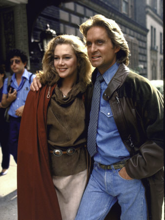 Actors Michael Douglas And Kathleen Turner In Publicity Shot For Their Film Romancing The Stone by David Mcgough Pricing Limited Edition Print image