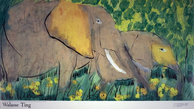Elephants by Walasse Ting Pricing Limited Edition Print image