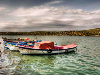Colorful Boats by Nejdet Duzen Pricing Limited Edition Print image
