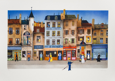 Paris Street by E. Delcroy Pricing Limited Edition Print image