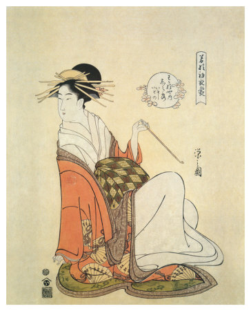 Courtesan Shiratsuyu Of The House Of Wakana-Ya by Hosoda Eishi Pricing Limited Edition Print image