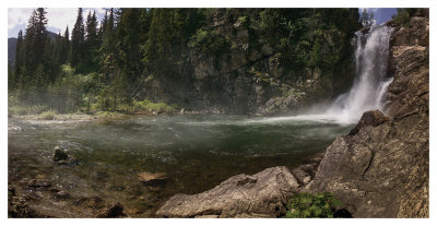 Running Eagle Falls by Steve Hunziker Pricing Limited Edition Print image