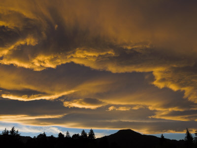 Spectacular Sunset Above The Town Of Hanmer Springs, South Island, New Zealand, Pacific by Adam Burton Pricing Limited Edition Print image