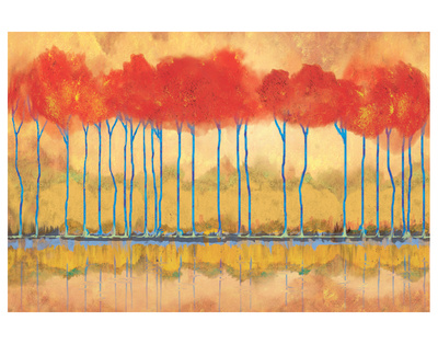 Amber Afternooon Riverbank by Toy Jones Pricing Limited Edition Print image