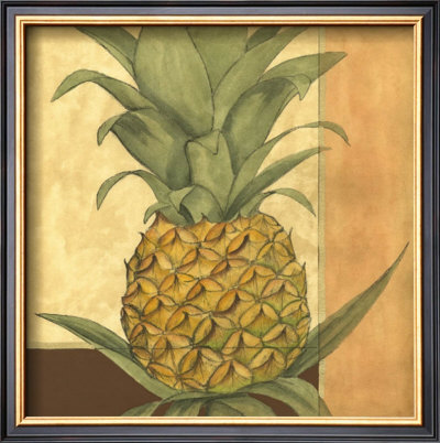 Golden Pineapple I by Jennifer Goldberger Pricing Limited Edition Print image