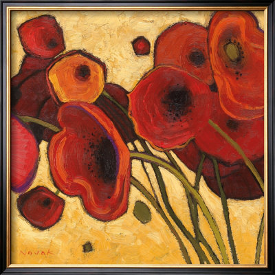 Poppies Wildly I by Shirley Novak Pricing Limited Edition Print image