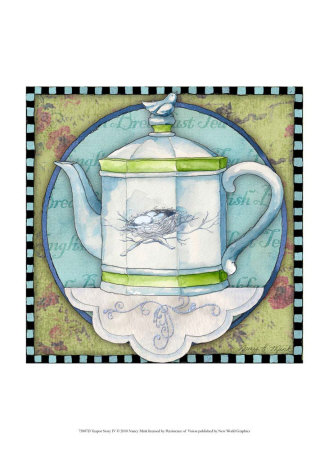 Tea Pot Story Iv by Nancy Mink Pricing Limited Edition Print image