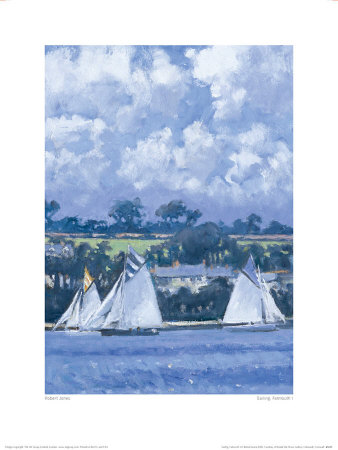 Sailing, Falmouth I by Robert Jones Pricing Limited Edition Print image