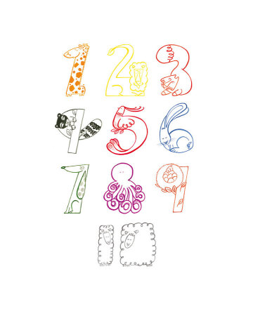 Numberzoo by Helen Lang Pricing Limited Edition Print image