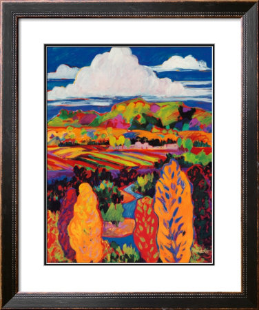 Rio Grande Valley Farmlands, Santa Fe Opera, 1999 by Susan Schwartz Pricing Limited Edition Print image