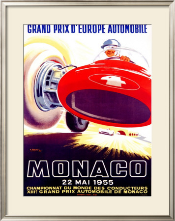 Monaco Grand Prix, 1955 by J. Ramel Pricing Limited Edition Print image
