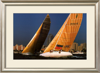 Close Quarters (America's Cup '95) by Franco Pace Pricing Limited Edition Print image
