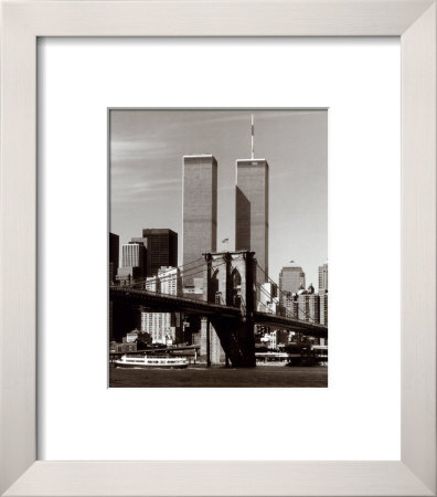 World Trade Center And Brooklyn Bridge by Walter Gritsik Pricing Limited Edition Print image