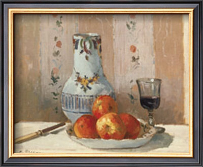 Still Life With Apples And Pitcher by Camille Pissarro Pricing Limited Edition Print image